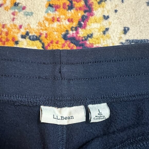 L.L Bean Elastic Waist Jogger Sweat Pants Womens Size L Casual Travel Athleisure - Picture 4 of 6